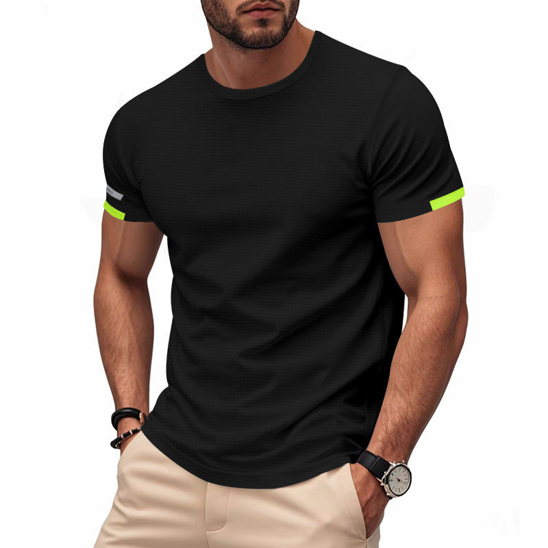 T-shirt fonctionnel sportif pour hommes en matériau mesh respirant Chic und Stil