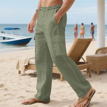 Men's cargo pants with elastic waistband and functional pockets Chic and Style