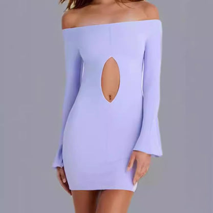 Robe mini off-shoulder pour femmes avec décolleté Chic und Stil