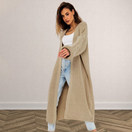 Cardigan long en tricot pour femmes avec coupe décontractée et design structuré Chic und Still
