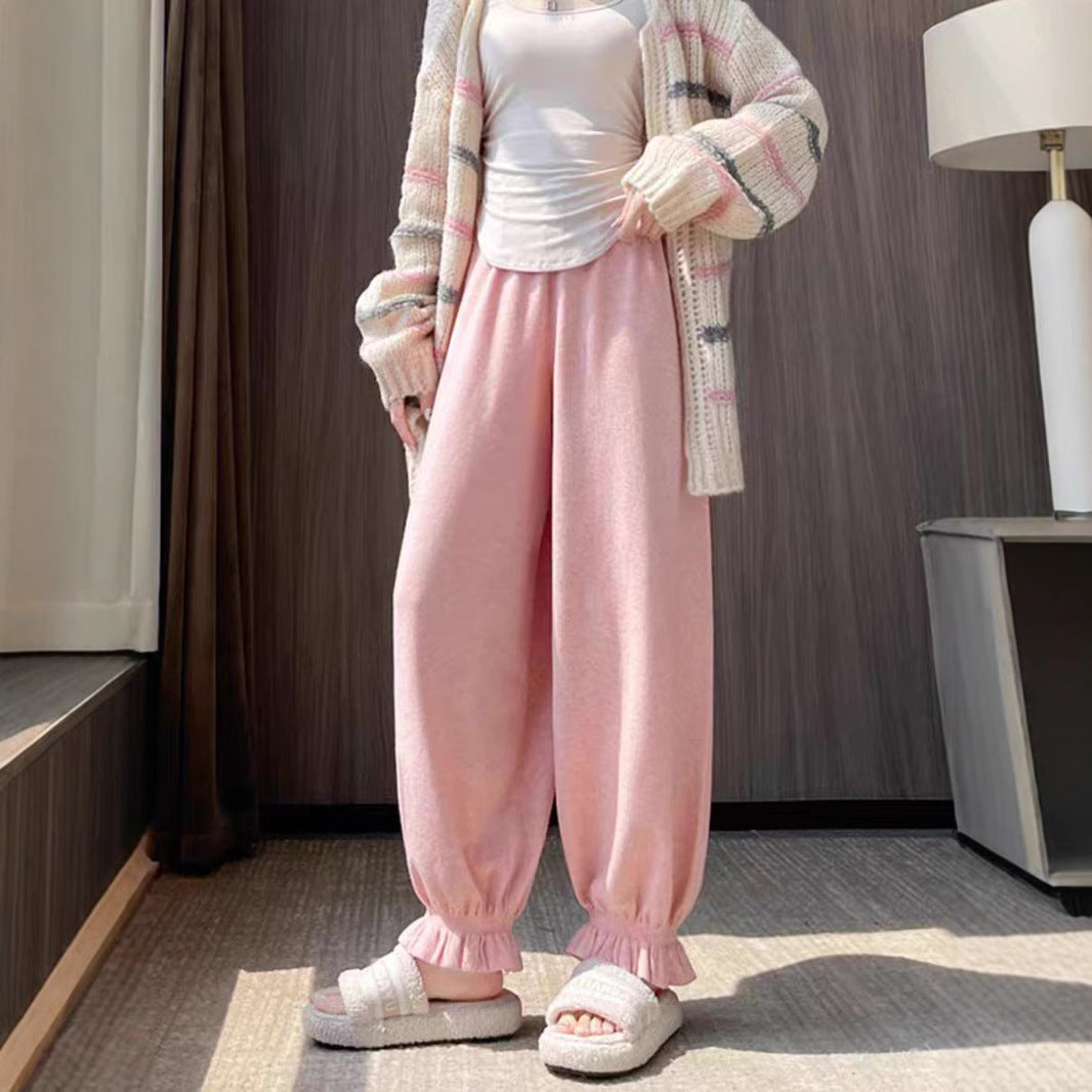 Comfortable palazzo pants for women in shiny material Chic and Style