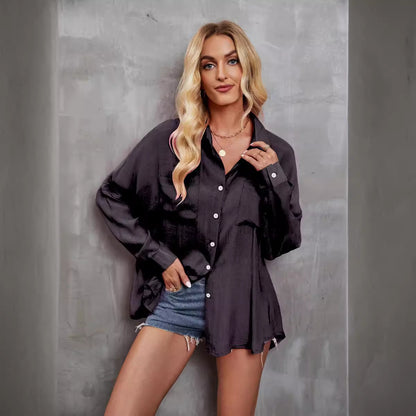 Blouse femme aérienne et chic avec poches poitrine Chic und Stil