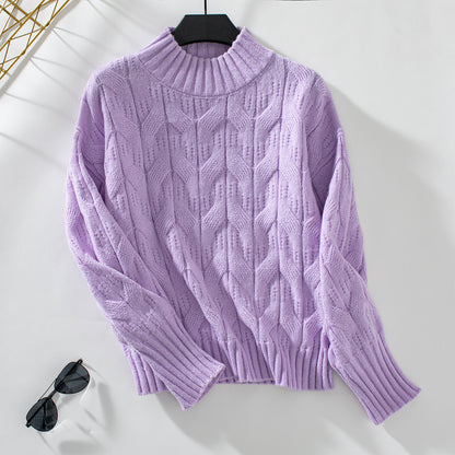 Dames Gros Tricot Pull Chic und Stil