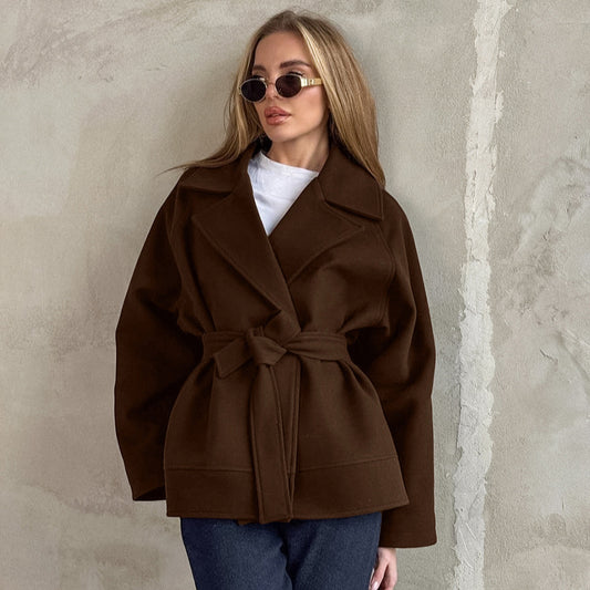 Blazer en laine oversized pour femmes Chic und Stil