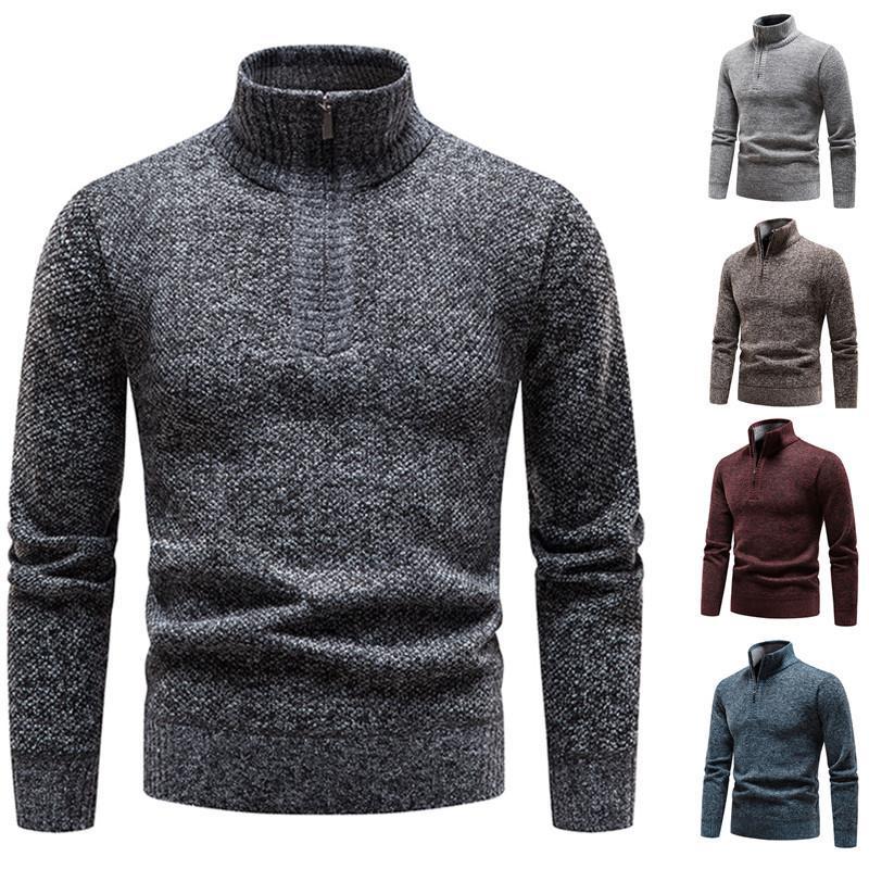 Pull homme avec demi-zip et design structuré Chic und Stil