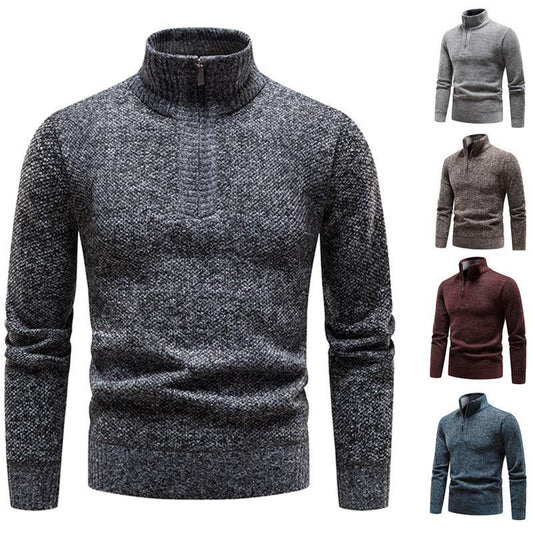 Pull homme avec demi-zip et design structuré Chic und Stil