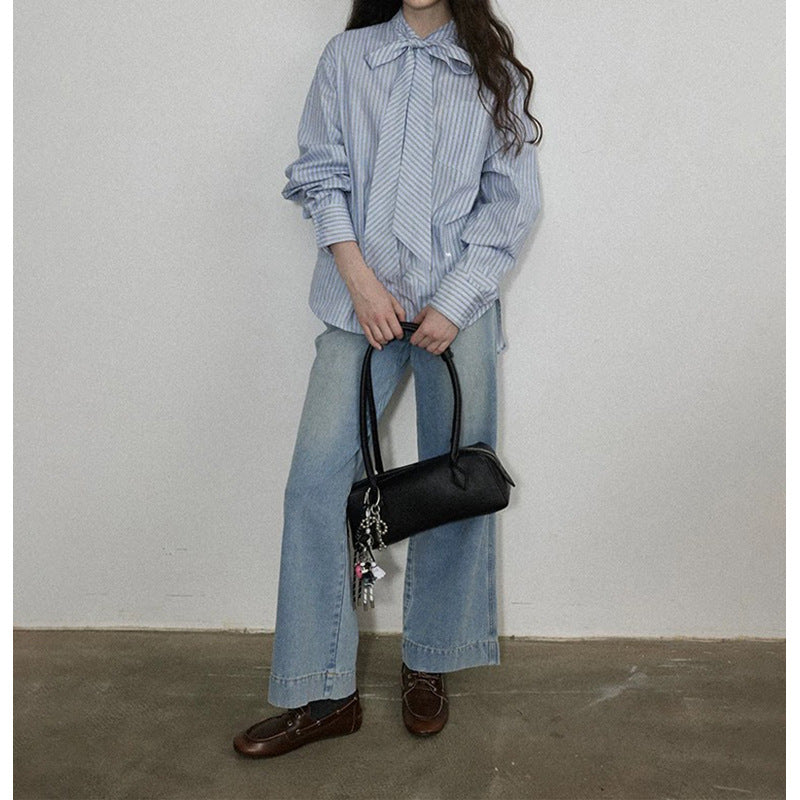 Chemisier élégant à nœud pour femme Chic und Stil