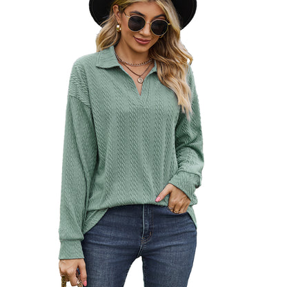 Pull décontracté femme avec motif de câble texturé Chic und Stil