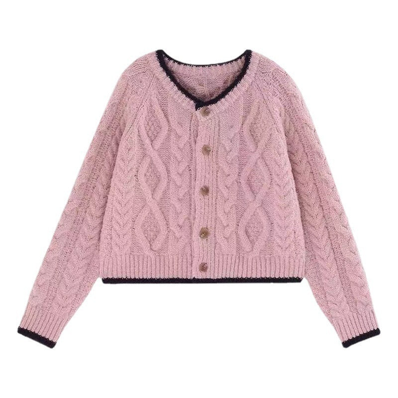 Dames Grobtricot Cardigan avec élégant motif en torsades Chic und Stil