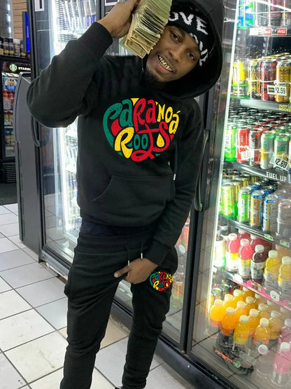 Chic and Style graphic design hoodie and jogger pants casual set for women