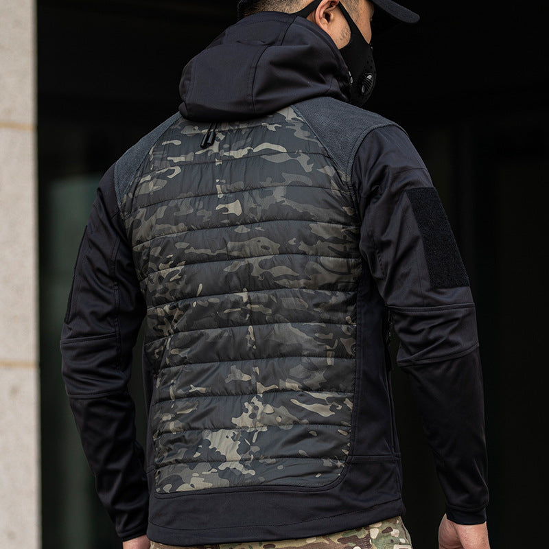 Functional outdoor jacket for men with insulated quilted structure Chic und Stil