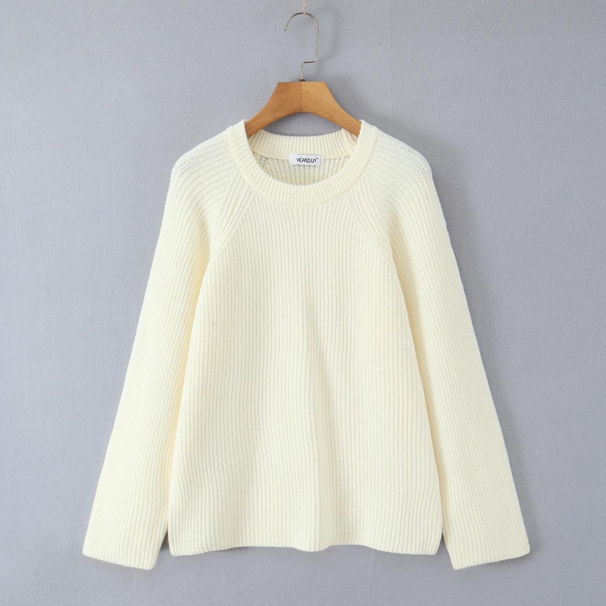 Pull structuré douillet pour femmes avec col rond Chic und Stil