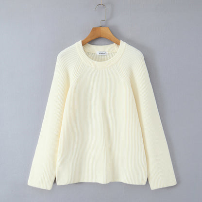 Pull structuré douillet pour femmes avec col rond Chic und Stil