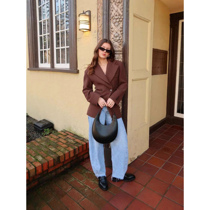 Dames Élégant Blazer Oversize avec design doublé Chic und Stil