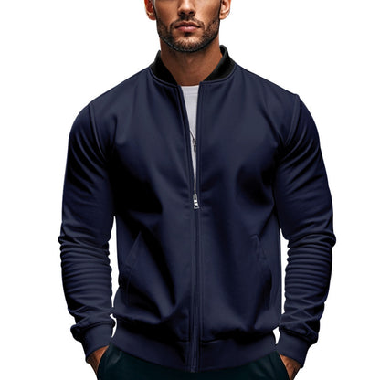Veste bomber sportive pour hommes avec fermeture éclair et poignets élastiques Chic und Stil