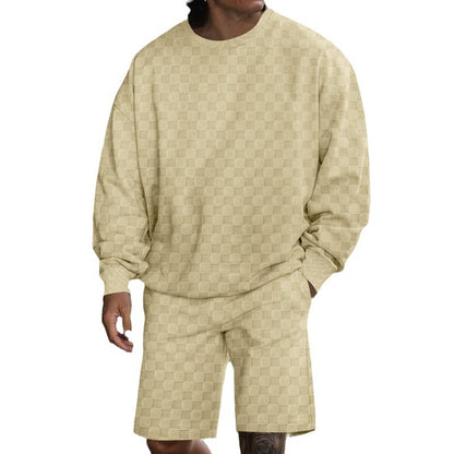 Chic and Style casual sweatshirt and shorts set for men