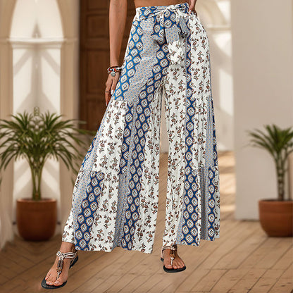 Women Bohemian Fluid Wide Pants Chic and Style