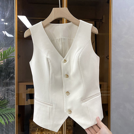 Gilet ajusté à col V pour femmes Chic und Stil