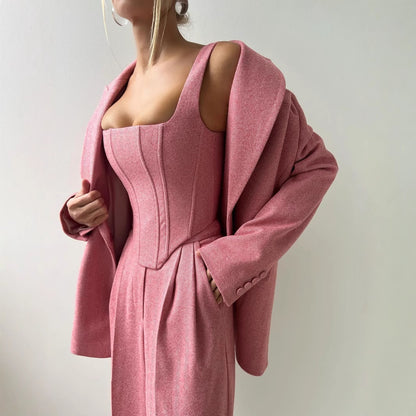 Dames Élégant Combinaison avec coupe cintrée et détails Chic und Stil