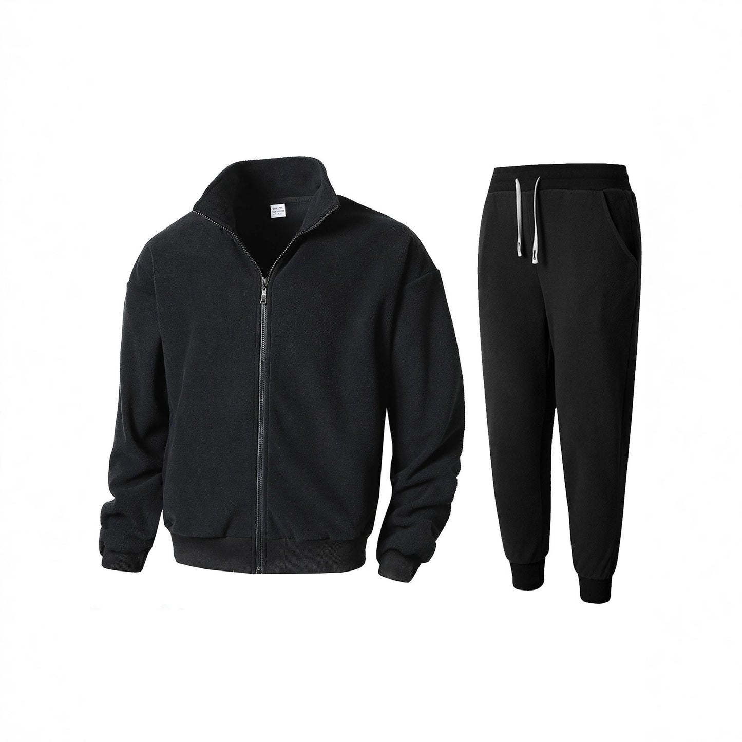 Fleece jacket for men and chic jogging pants set