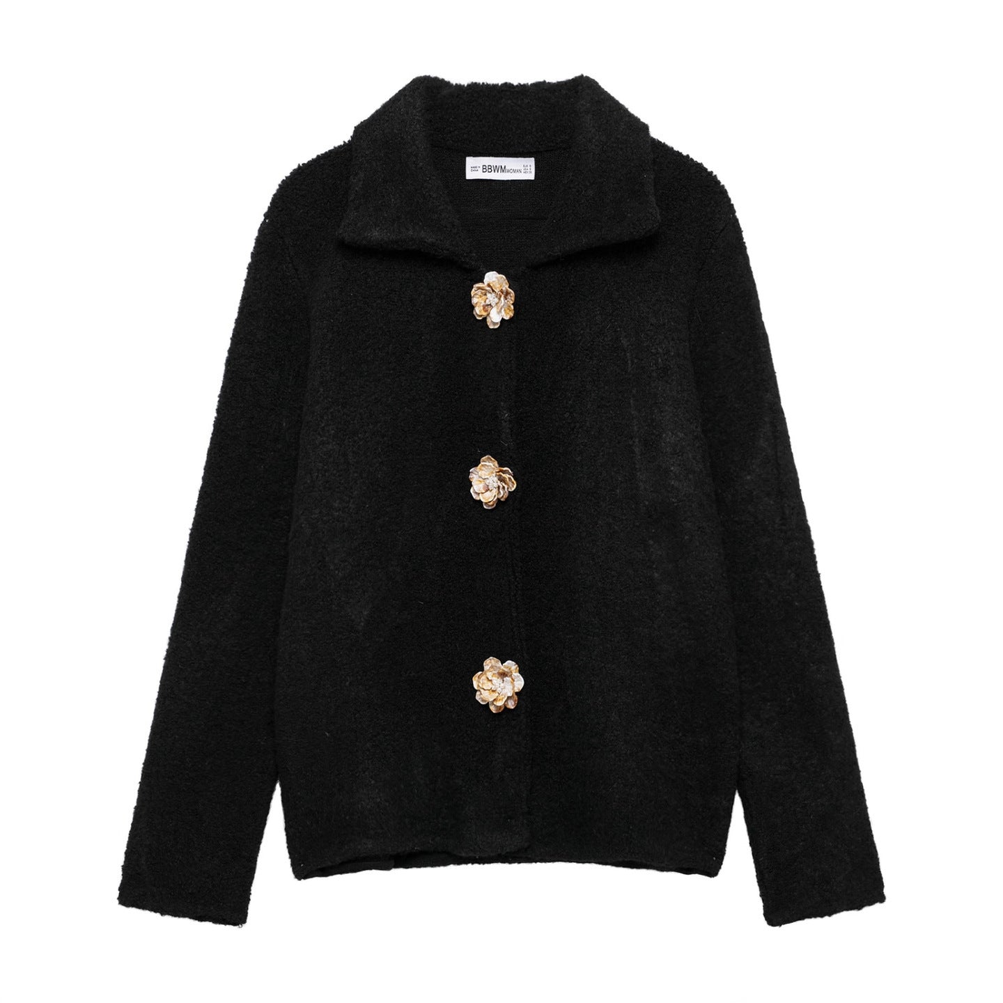 Dames élégante cardigan avec détails de boutons décoratifs Chic und Stil