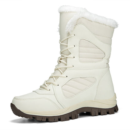 Bottes d'hiver chaudes pour femmes avec semelle en caoutchouc antidérapante Chic und Stil