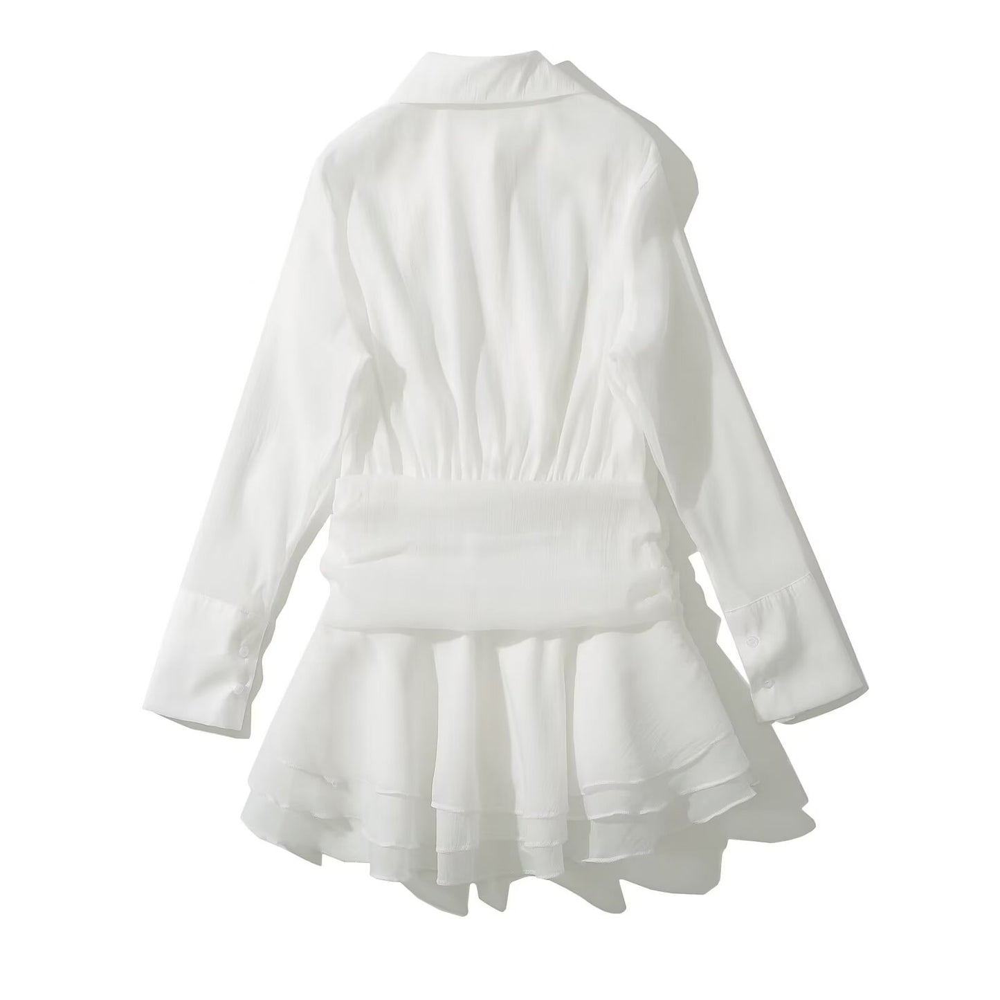 Robes blouses pour femmes avec un élégant détail de volants Chic und Stil