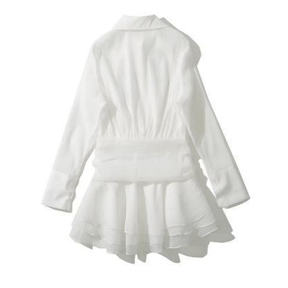 Robes blouses pour femmes avec un élégant détail de volants Chic und Stil
