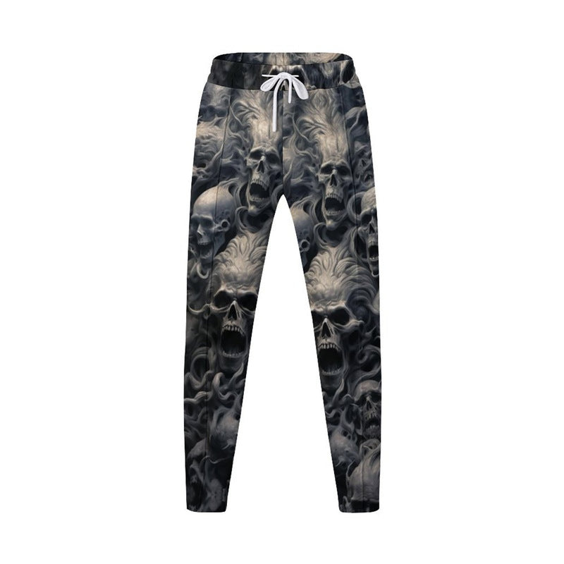 Men's cargo pants with unique skull pattern and elastic waist Chic und Stil