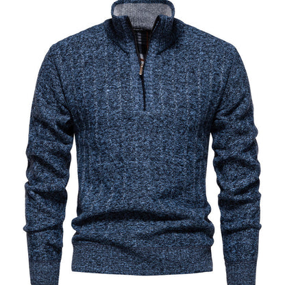 Pull homme avec col montant et fermeture éclair Chic und Stil