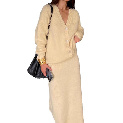 Dames doux cardigan pelucheux Chic und Stil