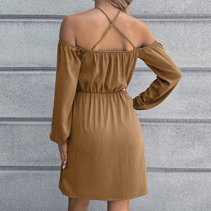 Robe portefeuille pour femmes avec décolleté dégagé et taille élégante Chic und Stil