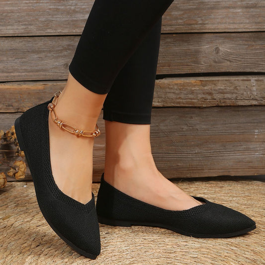 Dames Ballerines en maille respirantes Chic und Stil
