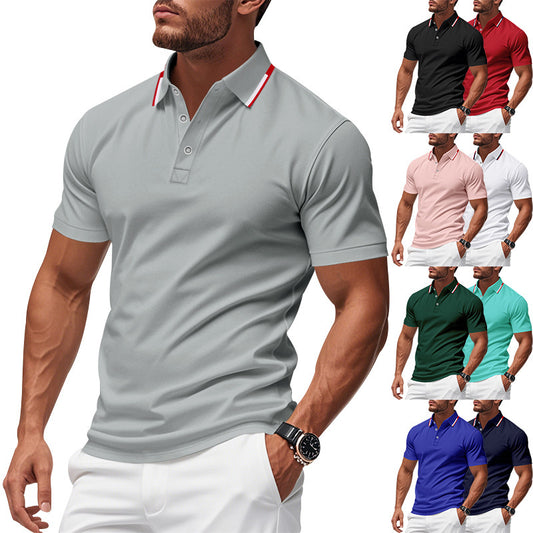 Polo shirt pour hommes avec col structuré et technologie respirante Chic und Stil