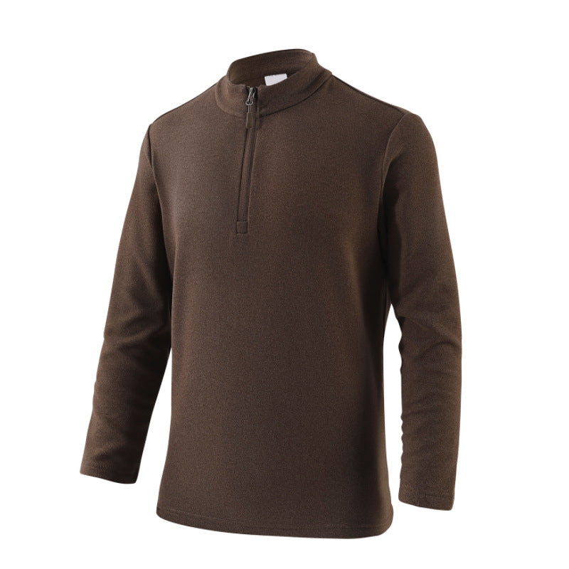 Pull Freizeit pour hommes avec col montant et fermeture éclair Chic und Stil