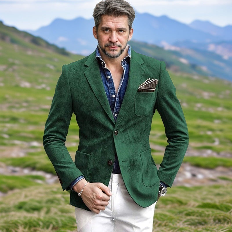 Blazer en velours pour hommes avec une coupe élégante Chic und Stil