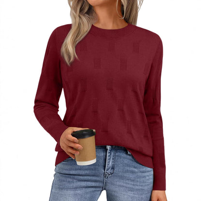 Pull en tricot pour femmes avec motif texturé et coupe décontractée Chic und Stil