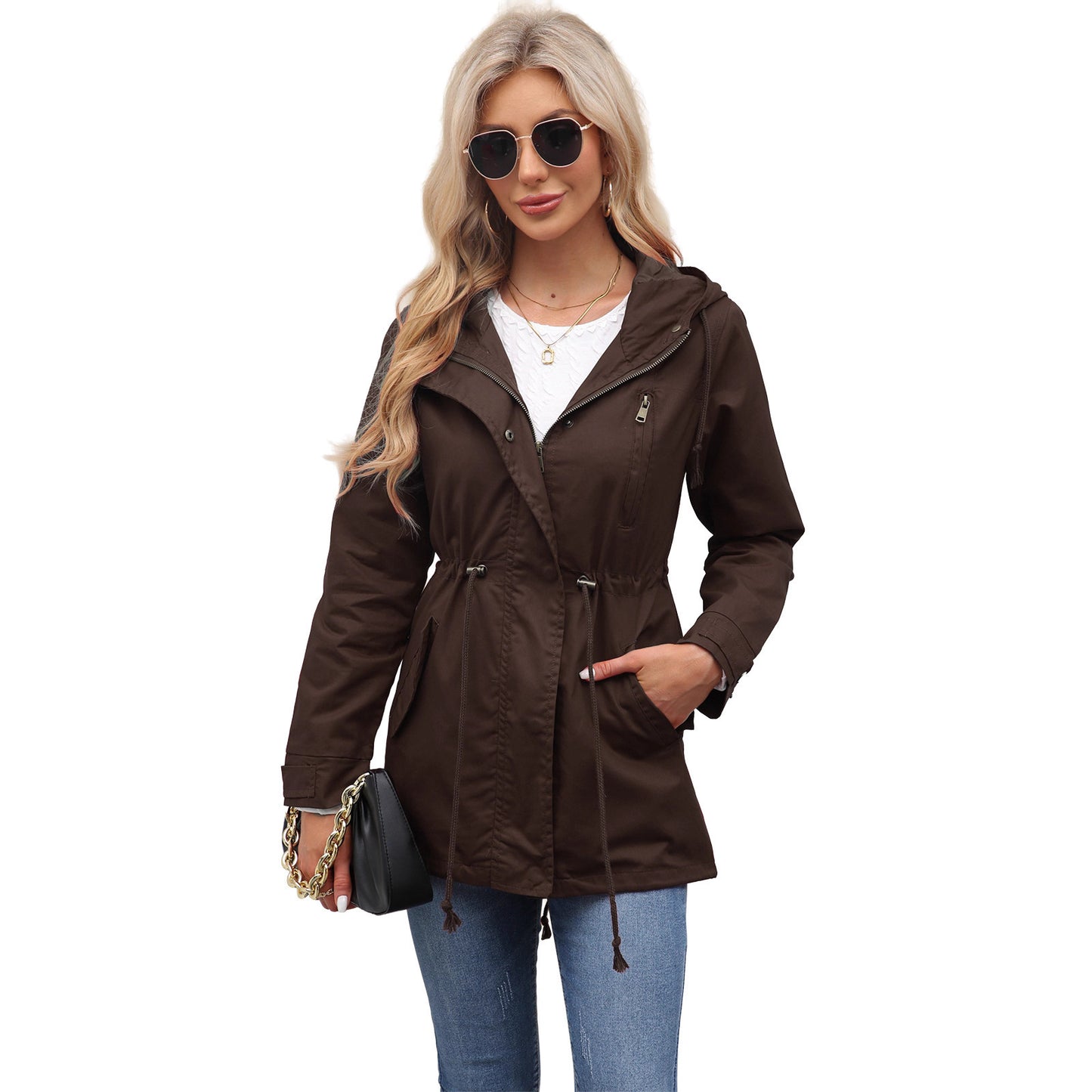 Functional jacket for women with adjustable waist and zipper Chic und Stil