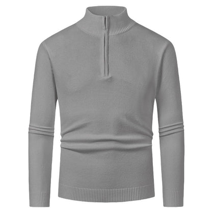 Elegant pullover for men with a turtleneck and full zipper Chic and Style