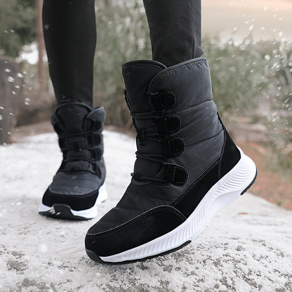 Bottes d'hiver pour femmes doublées avec semelle antidérapante et revêtement de surface à séchage rapide Chic und Stil