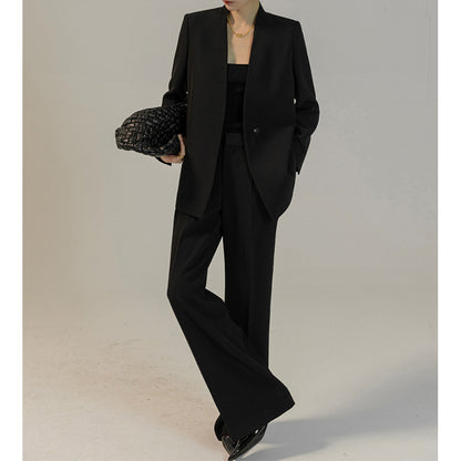 Chic and Style women's fitted blazer set and high-waisted pants