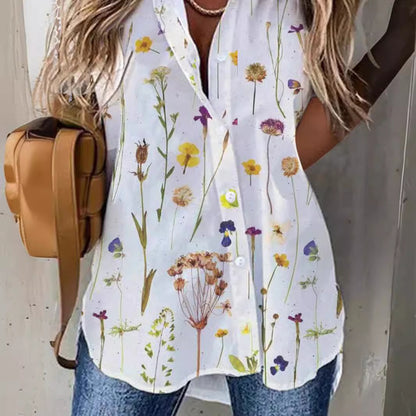 Chemisier pour femmes avec imprimé floral et manches courtes Chic und Stil 1750916551