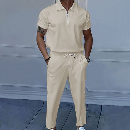 Shorts pour hommes avec fermeture éclair et taille élastique Chic und Stil