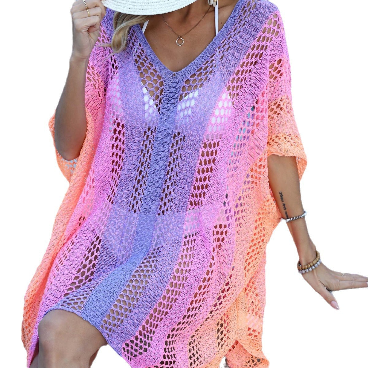 Robe de plage en dentelle ouverte pour femmes Chic und Stil