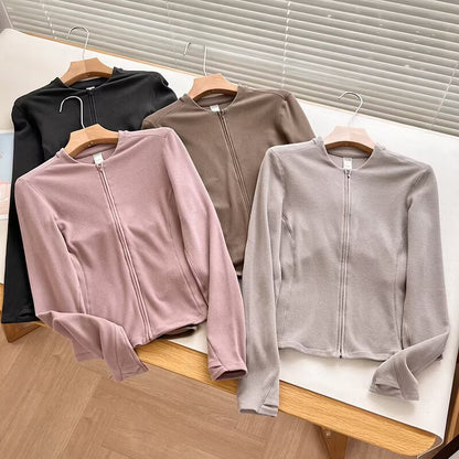 Veste de transition sportive pour femmes avec fermeture éclair innovante Chic & Stil