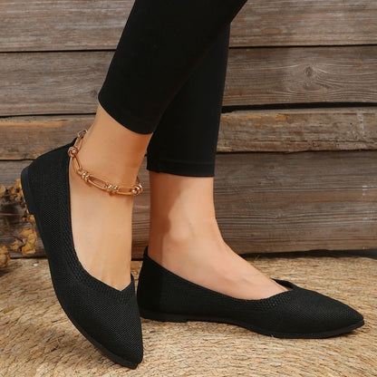Dames Ballerines en maille respirantes Chic und Stil