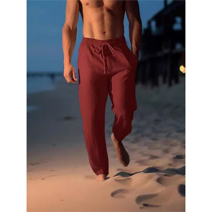 Breathable beach pants for men with adjustable belt Chic and Style