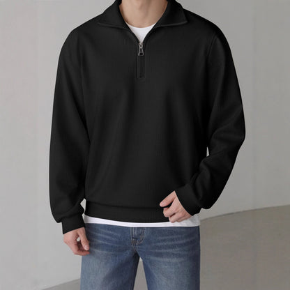 Casual pullover for men with half zipper Chic and Style