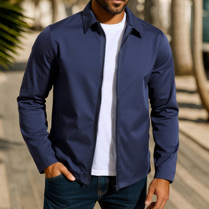 Casual men's jacket with innovative wind protection technology Chic and Style