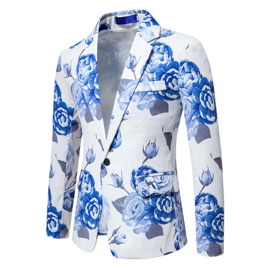 Blazer élégant pour hommes avec design floral Chic und Stil